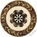 Flower waterjet marble stone tiles design floor pattern medallion